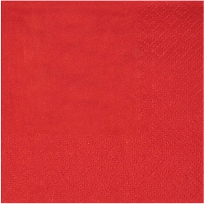 Santex Ubrousky papírové červené 21x20cm 25ks