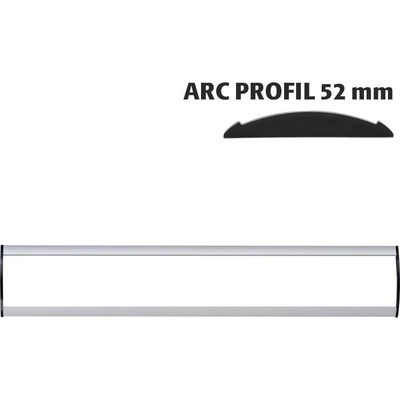 A-Z Reklama CZ Orientační nástěnná tabulka 52 × 400 mm - Arc Profil – kód UDS520NB40