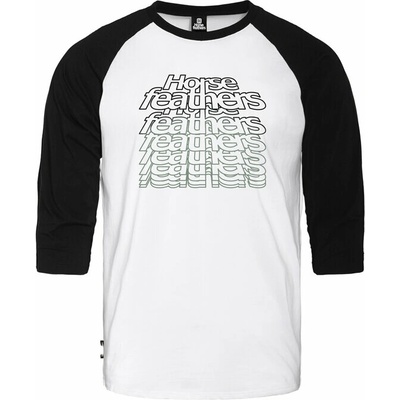 Horsefeathers Rollin Raglan white/black bílá