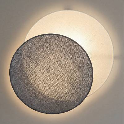 Brilagi - Настенно осветително тяло CIRCLES 1xE27/60W/230V Ø 45 см кремаво/сиво (BG4195)