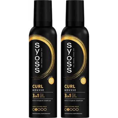 Syoss Curl Pěna na Vlasy Kudrnaté 250ml x2
