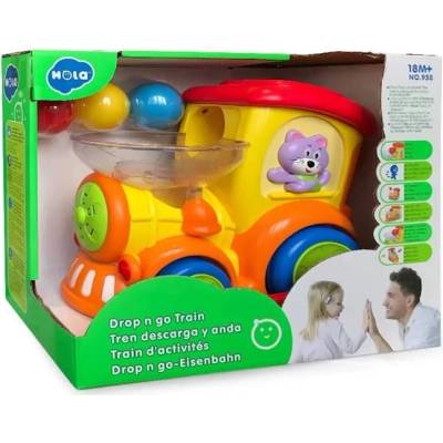 HOLA Интерактивна играчка Hola Toys - Влакче с топки (958)