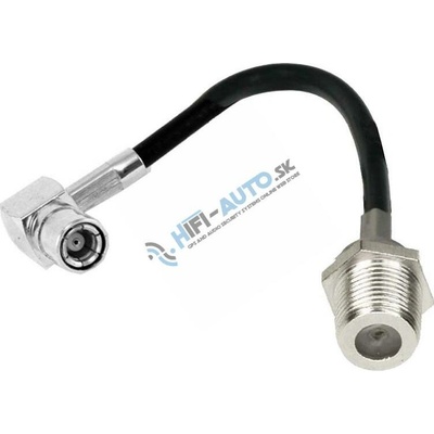 Anténny adaptér SMB samica/F konektor samica, 10 cm