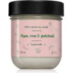 TROPIKALIA Plum, Rose & Patchouli ароматна свещ 170ml