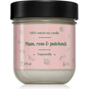 TROPIKALIA Plum, Rose & Patchouli ароматна свещ 170ml