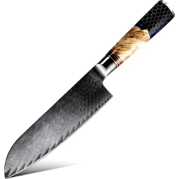 HARAHU Дамаски кухненски нож HO-21773 - Santoku KP21773 (HO-21773)
