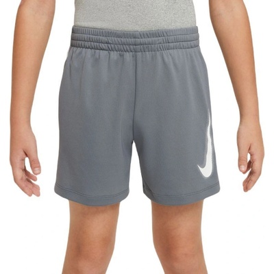 Nike boys Dri Fit Multi+ Graphic Training Shorts smoke grey