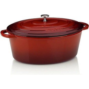 Kela Чугунена овална тенджера с капак KELA Calido 9.3 л, червена (1905)