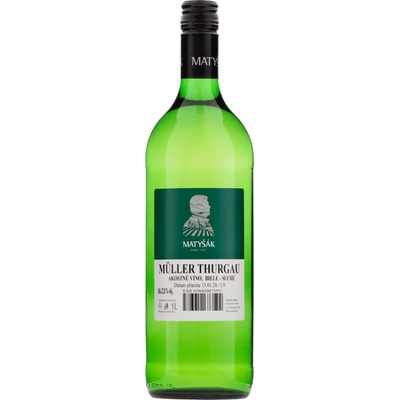 Matyšák Müller Thurgau 12% 1 l (čistá fľaša)