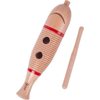 Classic World Educational Дървен перкусионен музикален инструмент - Макси гуиро (cwe40516)