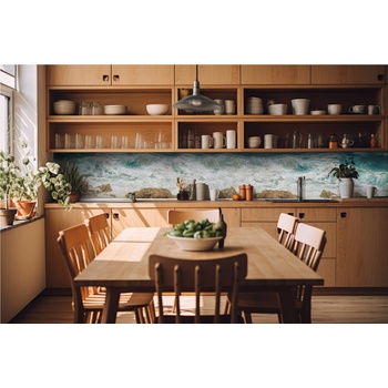 DIMEX ART s. r. o Фототапет за кухня - бурно море 420 x 60 см