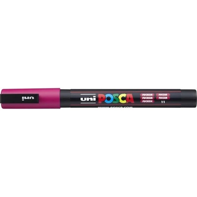 uni Декоративен маркер, 0, 9-1, 3 мм, UNI "Posca PC-3M", цвят фуксия (2UPC3MFUKSZIA)