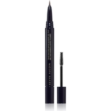 Kevyn Aucoin True Feather Brow Marker Gel Duo fix na obočí s kartáčkem Warm Brunette 0,4 ml