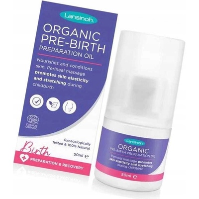 Lansinoh organický olej pro masáž hráze 50 ml