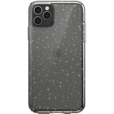 Speck Presidio Glitter Clear Case - удароустойчив хибриден кейс за iPhone 11 Pro Max (прозрачен)
