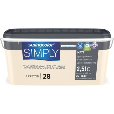 Swingcolor Simply 2,5 l žlutá matná