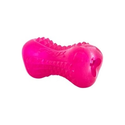 Rogz Yumz Large - Кучешки кокал за дъвчене с дупка за лакомства 15 см. розов