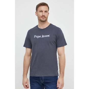 Pepe Jeans Памучна тениска Pepe Jeans CLIFTON в сиво PL204584UH2 PM207387XX1 (PM509374)