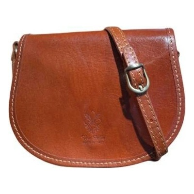 Vera Pelle kožená crossbody mini koňaková 8720 mini cuo