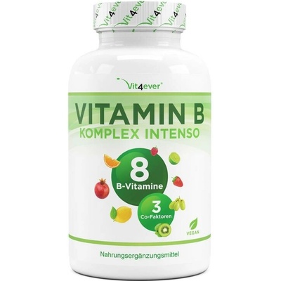Vit4ever Vitamín B komplex všech 8 vitamínů B + 3 kofaktory 240 kapslí