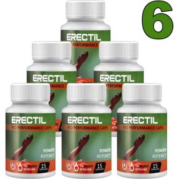 6 x Erectil 15 капсули за ерекция 6x15