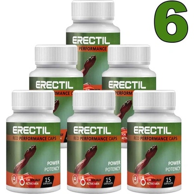 6 x Erectil 15 капсули за ерекция 6x15
