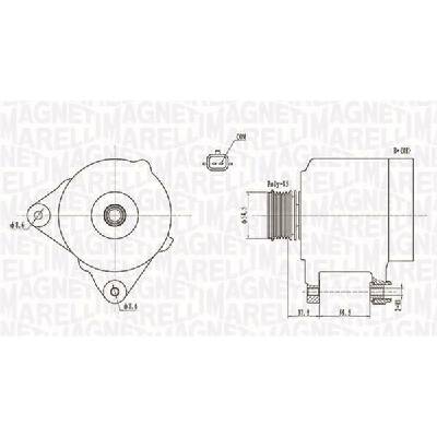 Generátor MAGNETI MARELLI 063731860010