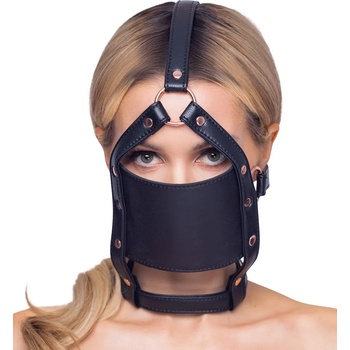 Image 1 of Bad Kitty Head Harness with a Gag Black