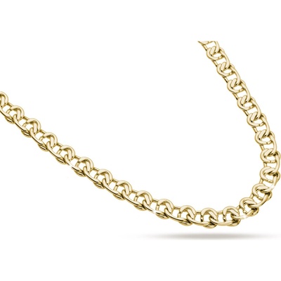 Biju Masivní řetízek pozlacený 14k zlatem 3002493