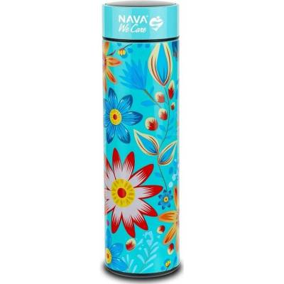 Nava termohrnek s ukazatelem teploty We Care 500 ml tyrkysový