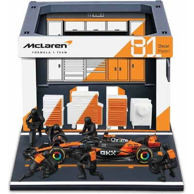 Bburago McLaren Team MCL39 2025 81 Piastri Pit Pass Set 1:43