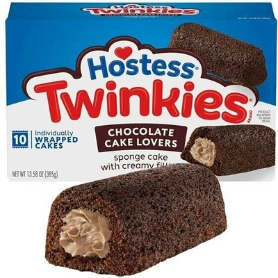 Hostess Twinkies buchta s příchutí čokolády plněná čokoládovým krémem 10 x 38,5 g