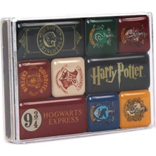 Set 9 kovových magnetů Harry Potter: Houses 9 x 7 x 1 cm