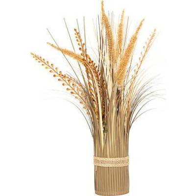 Dekorativní umělé obilí James 35 cm žluté boho do vázy do obýváku Atmosphera