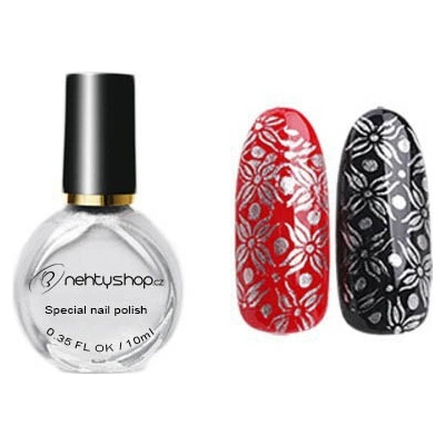 Nehtyshop lak na razítkování stříbrný 10 ml