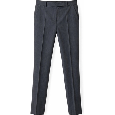 Oodji Dámské klasické kalhoty s puky šedé – Zbozi.Blesk.cz