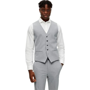 SELECTED Елек Selected Liam Slim Fit waistcoat - Grey (Light Grey Melange)