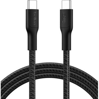 Belkin Кабел Belkin BoostCharge Pro 240W USB-C към USB-C, 2М, Черен (CAB025hq2MBK)