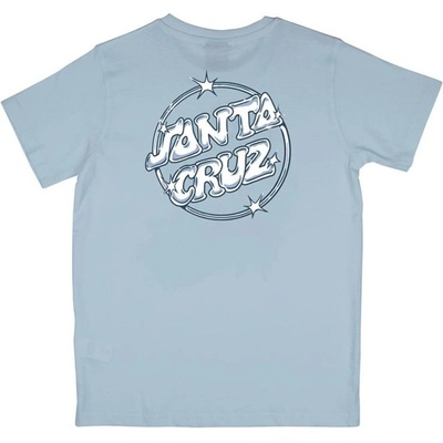 SANTA CRUZ triko Youth Glint Dot T Shirt Sky Blue
