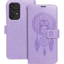 Púzdro Mezzo Book Samsung Galaxy A12 vzor dreamcatcher - fialové