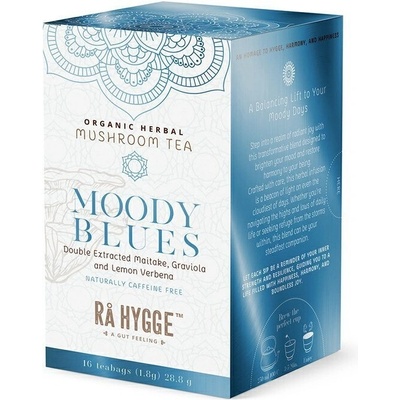 Ra Hygge BIO Moody Blues bylinný čaj s Maitake 16 ks