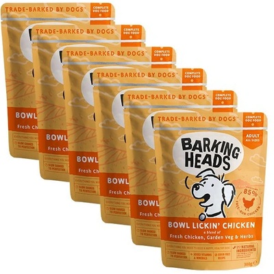Barking Heads & Meowing Heads Bowl Lickin’ Chicken GRAIN FREE 6 x 300 г