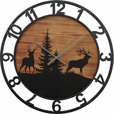 Boltze Home Nástenné hodiny LUDWIG so zimným motívom, 70 cm