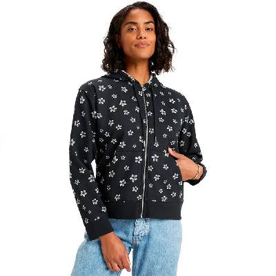 Блуза Roxy Vl Feels Right full zip sweatshirt - Grey (Anthracite Sol Searcher Ditsy)