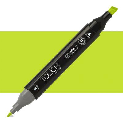Lihová fixa TOUCH oboustranná Fine & Chisel, Yellow green (GY48)
