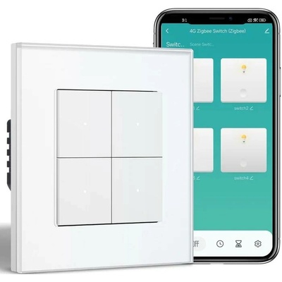 BSEED chytrý Zigbee vypínač světel – Echo Click Bílá 4