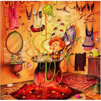 Grafika - Puzzle François Ruyer - The Witch - In the bathroom - 1 000 piese