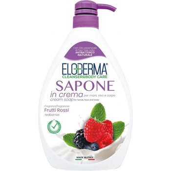 Eloderma Течен сапун Eloderma Frutti Rossi, 1 литър