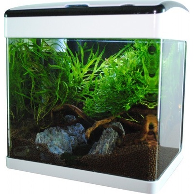 Aqua Nova NT-32 akvarijní set bílý ohýbané sklo 32 l