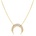 SAVICKI Колие с луна, злато 585, бели диаманти 0.30К, 45 см